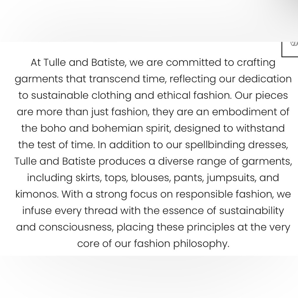 Tulle and Batiste Roseanne Boho Dress Daydreamer
Handmade XS & S Terracotta - Picture 13 of 15